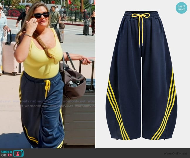 Micas Contrast Tie-Up Barrel Trousers worn by Brittany Cartwright on The Valley