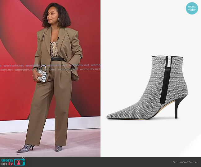 Michael Kors Selina Embellished Boot in Black worn by Talia Parkinson-Jones on Today