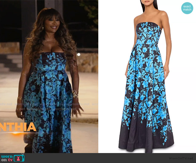 Milly Winona Floral Dress worn by Cynthia Bailey on The Real Housewives of Atlanta