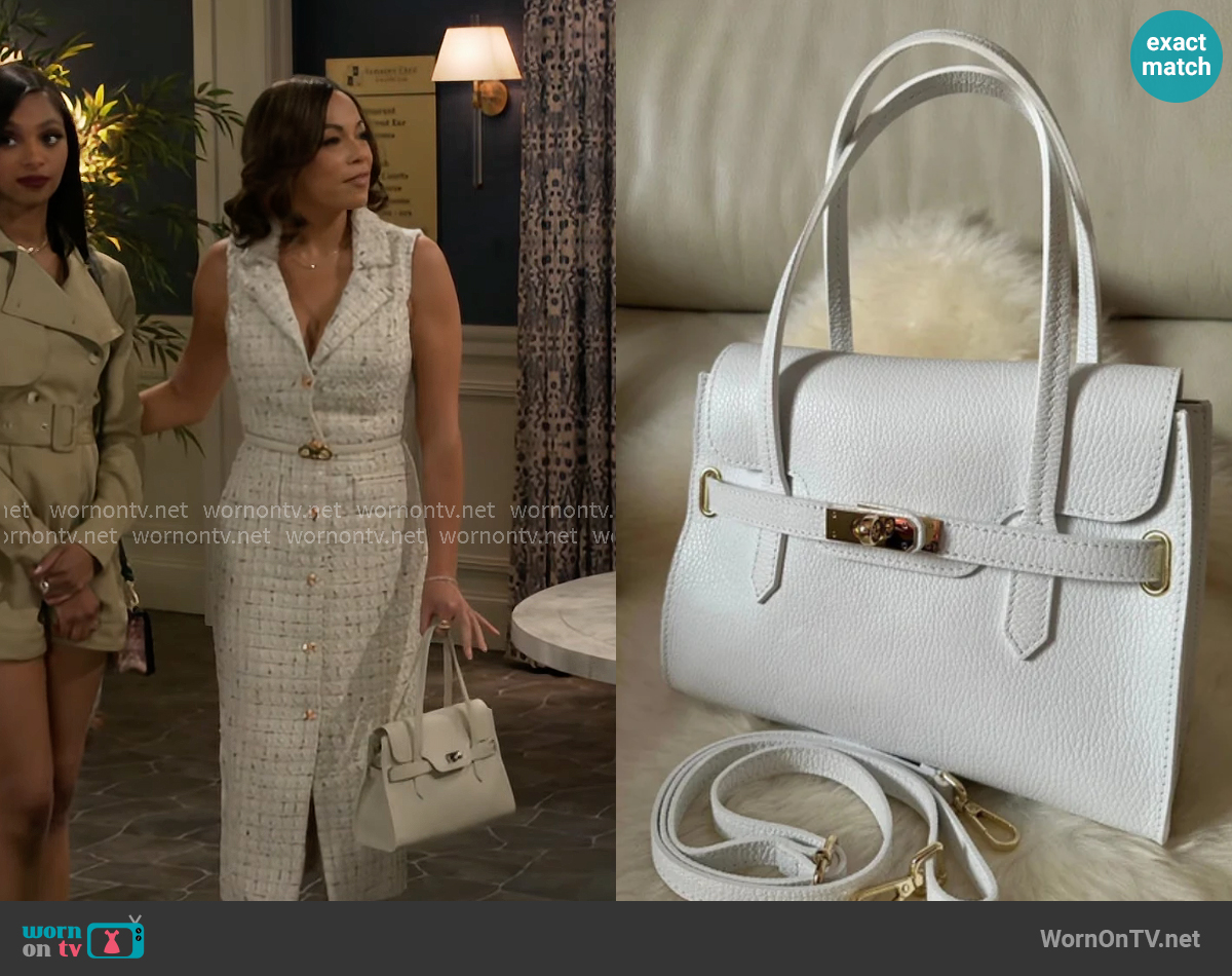 Mint Fatima Bag worn by Nicole Dupree Richardson (Daphnee Duplaix) on Beyond the Gates