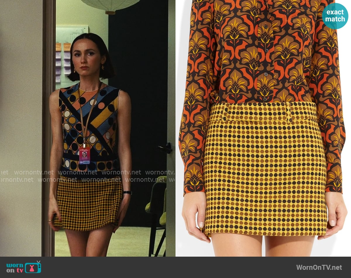 Miu Miu Vintage Skirt worn by Lexi Howard (Maude Apatow) on Euphoria