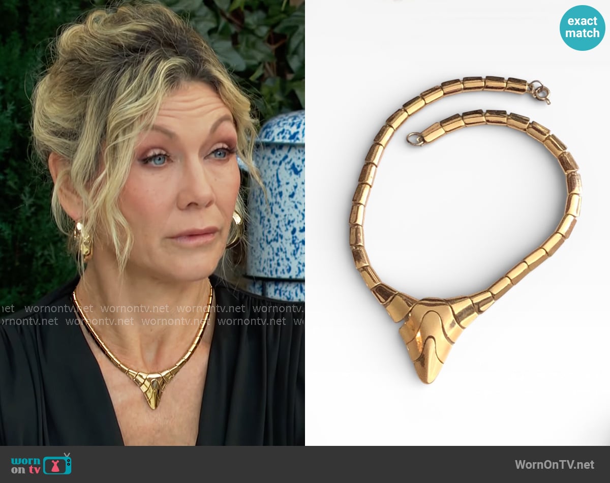 Monet Vintage Necklace worn by Patty Williams (Stacy Haiduk) on The Young and the Restless