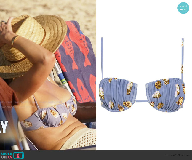 Montce Shell Petal Bikini Top worn by Lindsay Hubbard on Summer House