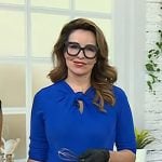 Monti Carlo’s blue knotted keyhole top on Today