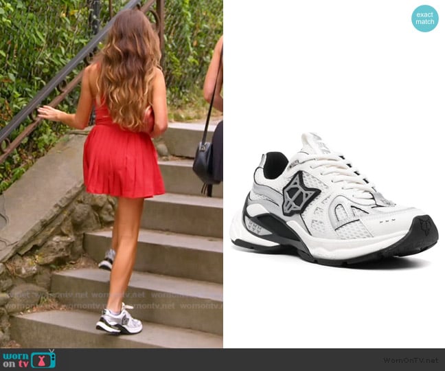 Naked Wolfe Smash mesh sneakers worn by Rosie DiMare on The Real Housewives of Rhode Island