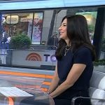 Natalie’s green buckle pumps on Today