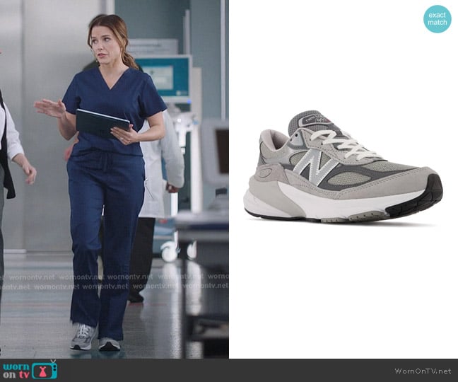 New Balance Made in USA 990 v6 Sneaker in Grey worn by Cass Beckman (Sophia Bush) on Greys Anatomy