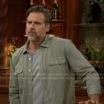 Nick’s sage button down shirt on The Young and the Restless