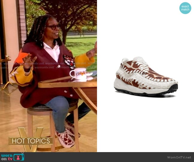 Whoopi’s animal print sneakers on The View