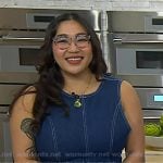 Nini Nguyen's sleeveless denim dress on Today