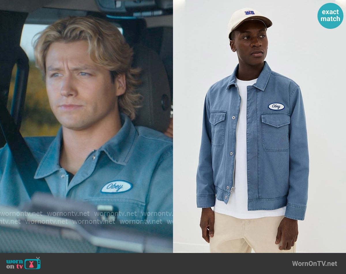 Obey Tilton Twill Work Jacket worn by Dean Di Laurentis (Stephen Kalyn) on Off Campus