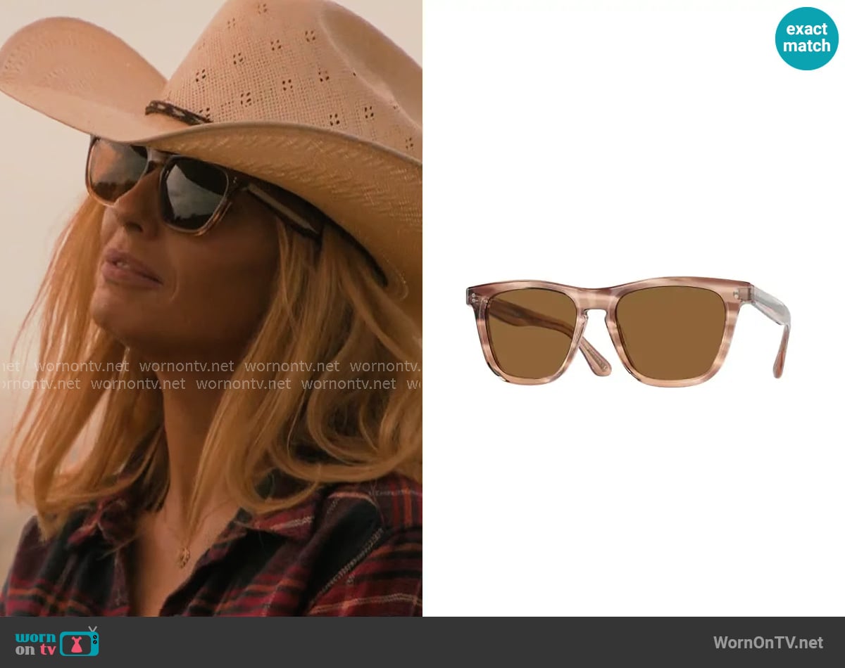 Oliver Peoples Lynes Sunglasses worn by Beth Dutton (Kelly Reilly) on Dutton Ranch