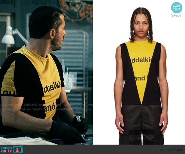 Olly Shinder Black & Yellow Buddelkiste Tank