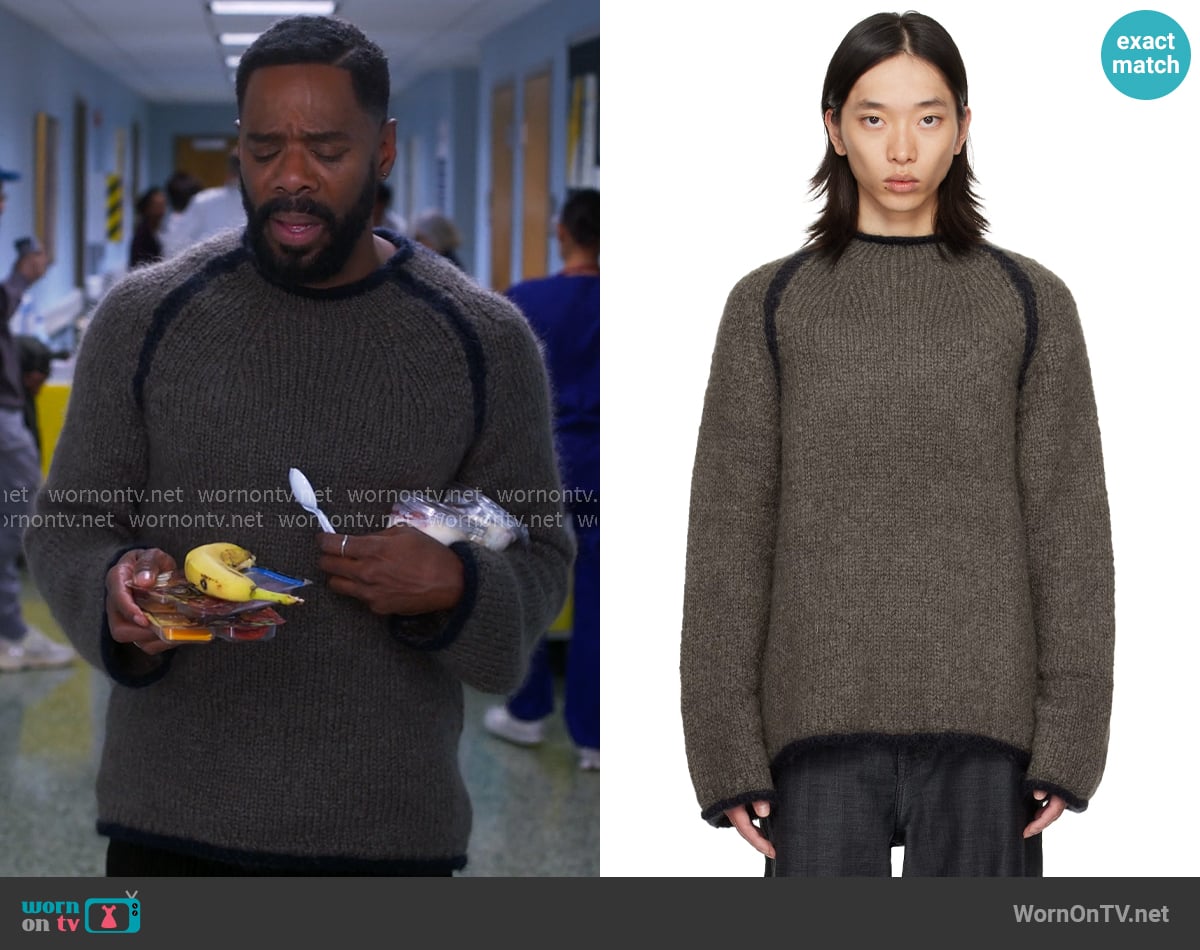 Our Legacy Rider Roundneck Sweater worn by Danny (Colman Domingo) on The Four Seasons