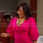 Paulina’s pink puff sleeve sheath dress on Days of our Lives