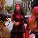 Porsha’s black lace dress on The Real Housewives of Atlanta