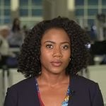 Priscilla Thompson's blue floral print dress on Today