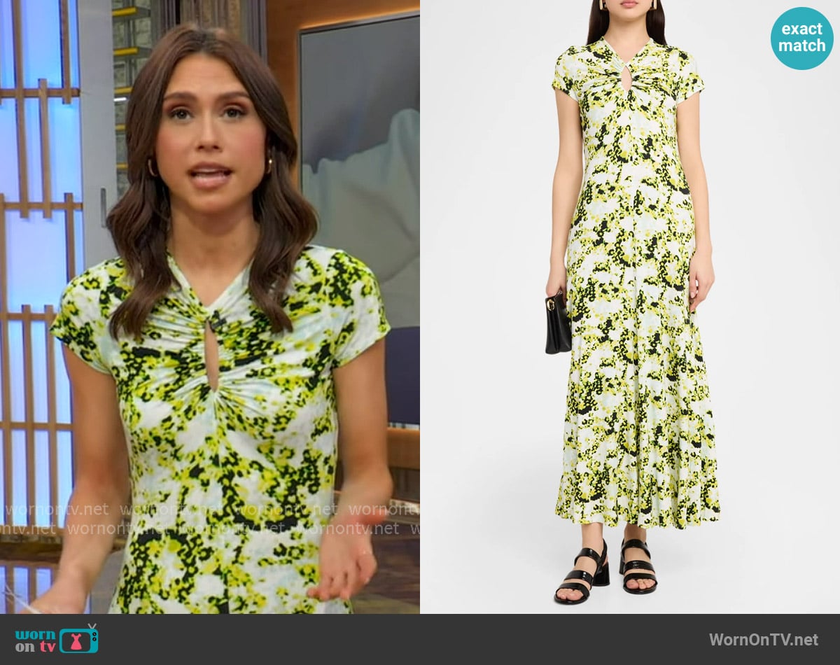 Proenza Schouler Noelani Dress in Soft Jersey worn by Sophie Flay on Good Morning America