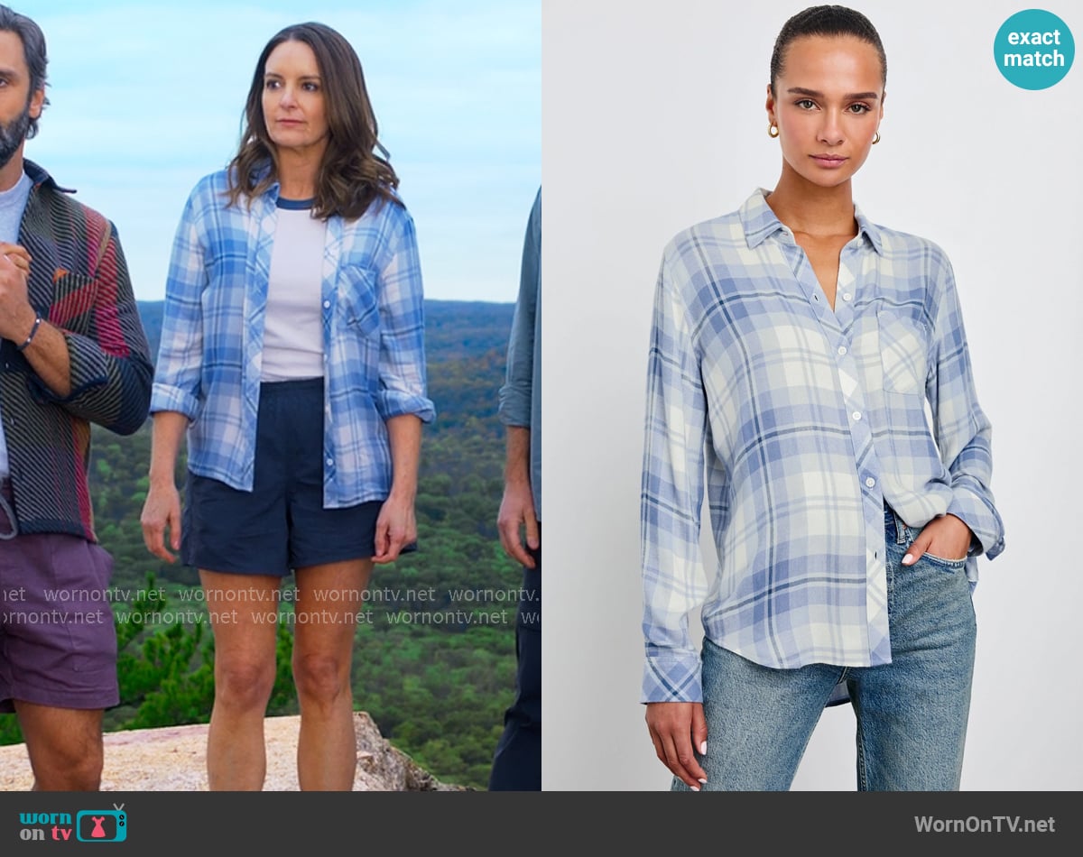 Rails Hunter Shirt in Bluebell Snow worn by Kate (Tina Fey) on The Four Seasons