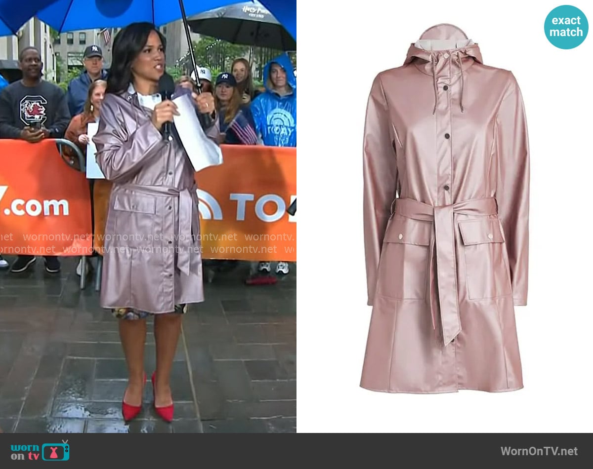 Rains Curve Jacket W3 worn by Laura Jarrett on Today