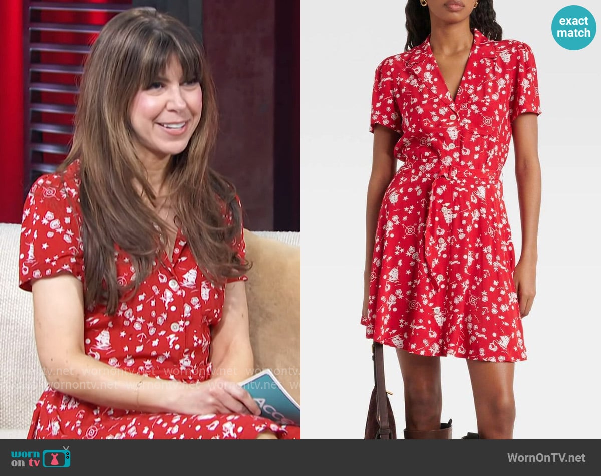 Ralph Lauren Floral minidress worn by Jessica Radloff on Access Hollywood