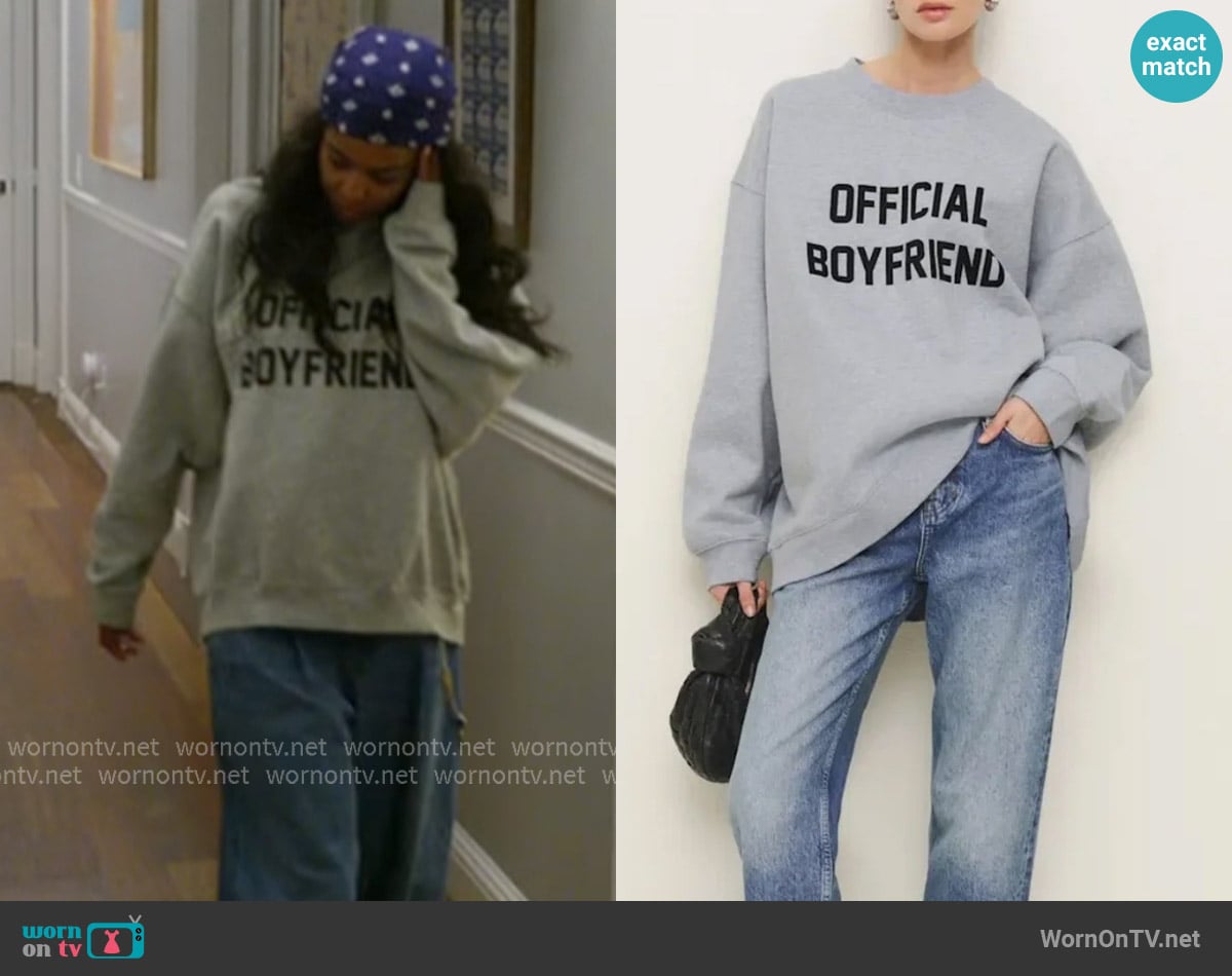 Reformation Chad Classic Crewneck Sweatshirt worn by Ciara Miller on Summer House