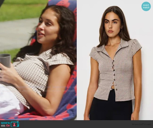 Reformation Jenna Knit Top worn by Dara Levitan on Summer House