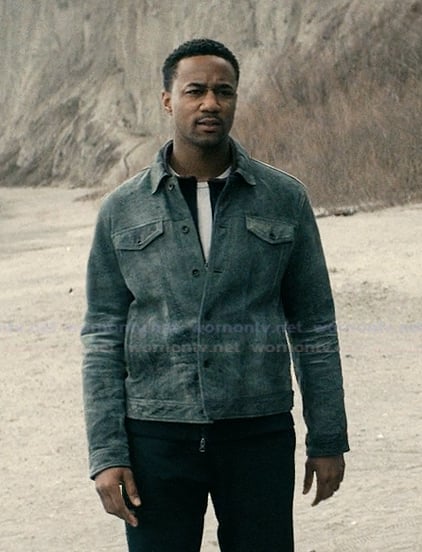 Reggie’s gray suede jacket on The Boys