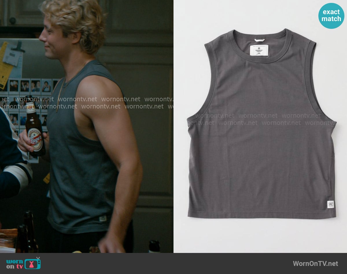 Reigning Champ Dual Jersey Slim Sleeveless Shirt worn by Dean Di Laurentis (Stephen Kalyn) on Off Campus