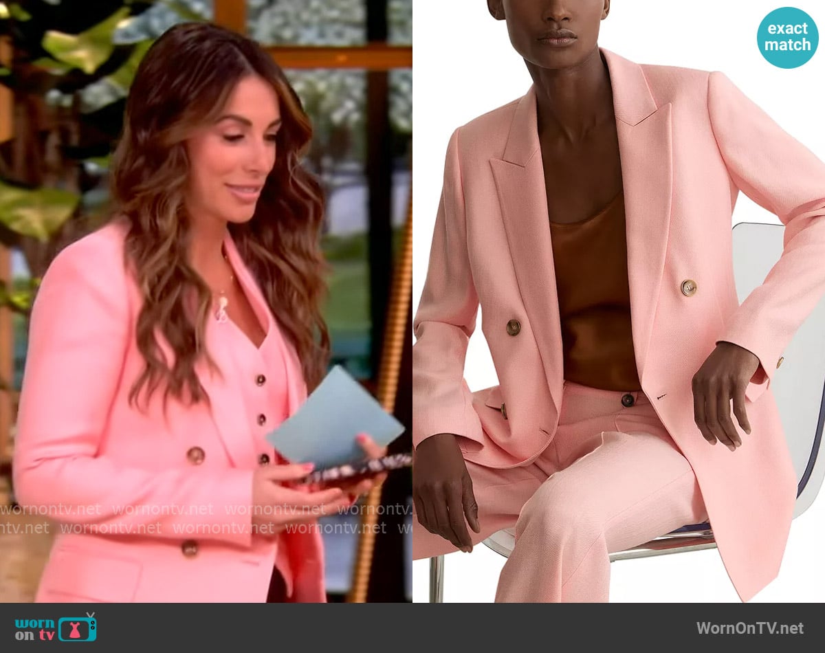 Reiss Magda Double Breasted Suit Jacket worn by Alyssa Farah Griffin on The View