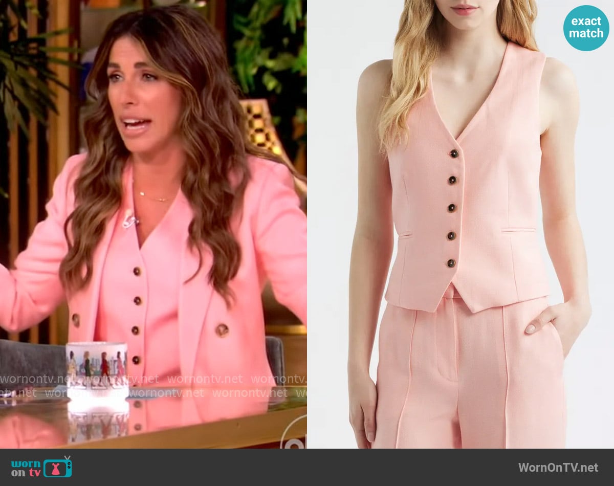 Reiss Magda Slim Fit Vest worn by Alyssa Farah Griffin on The View
