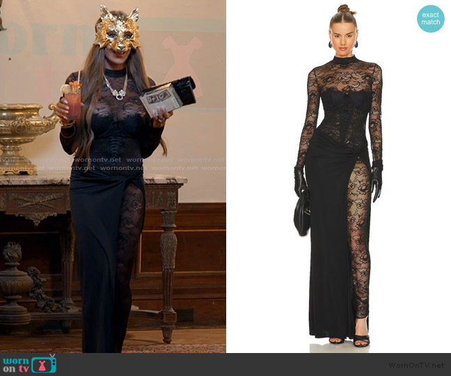 Retrofete Saphhira Dress worn by Liz McGraw on The Real Housewives of Rhode Island