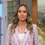 Rhiannon's pink tweed blazer on Good Morning America