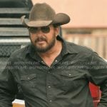 Rip’s black button down shirt on Dutton Ranch
