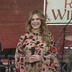 Rita Wilson’s beige floral maxi dress on Today