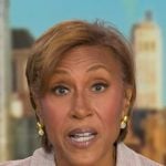 Robin's pink heart pendant necklace on Good Morning America