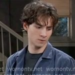 Rocco’s blue shirt on General Hospital