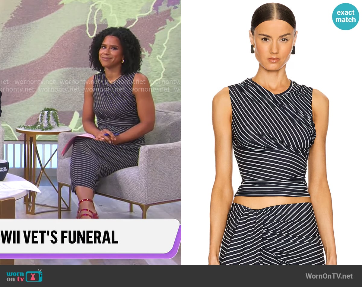 Ronny Kobo Cate Top worn by Adriana Diaz on CBS Mornings