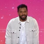 Russell Wilson's grey shirt jacket on Today