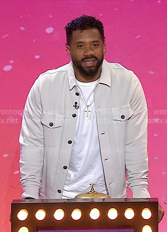 Russell Wilson’s grey shirt jacket on Today