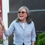 Sally Field’s blue cable knit cardigan on Today