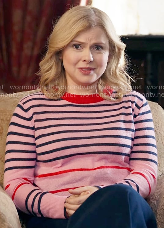 Sam’s pink striped sweater on Ghosts