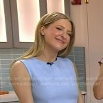 Sarah Fennel’s blue bow detail vest on Today