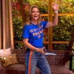 Sara’s side stripe jeans on The View