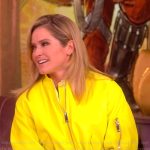 Sara’s yellow bomber jacket on The View