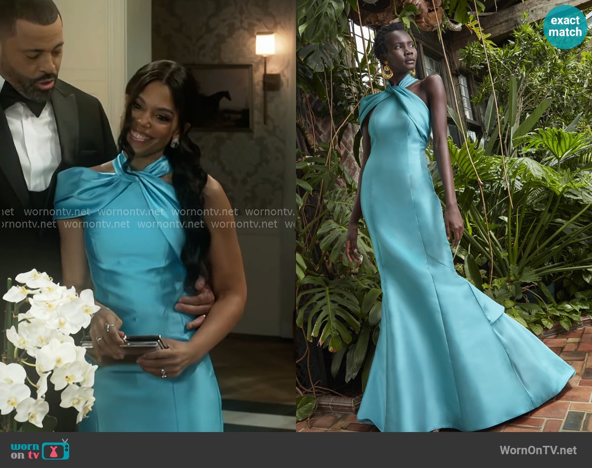 Sareh Nouri Lauren Gown worn by Dani Dupree (Karla Mosley) on Beyond the Gates