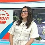 Savannah's ivory utility belted dress on Today