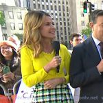 Savannah’s multi-color plaid skirt on Today