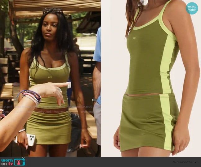 Set Active Cloud Contrast Cami in Margarita worn by Ciara Miller on Summer House