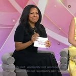 Sheinelle’s black pvc patent pumps on Today